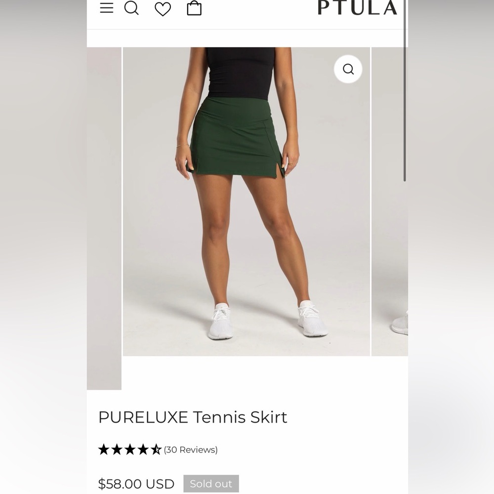 Hunter green Ptula Tennis skirt